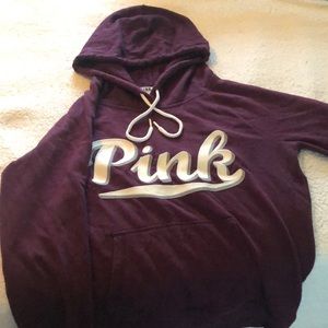 Maroon PINK hoodie
